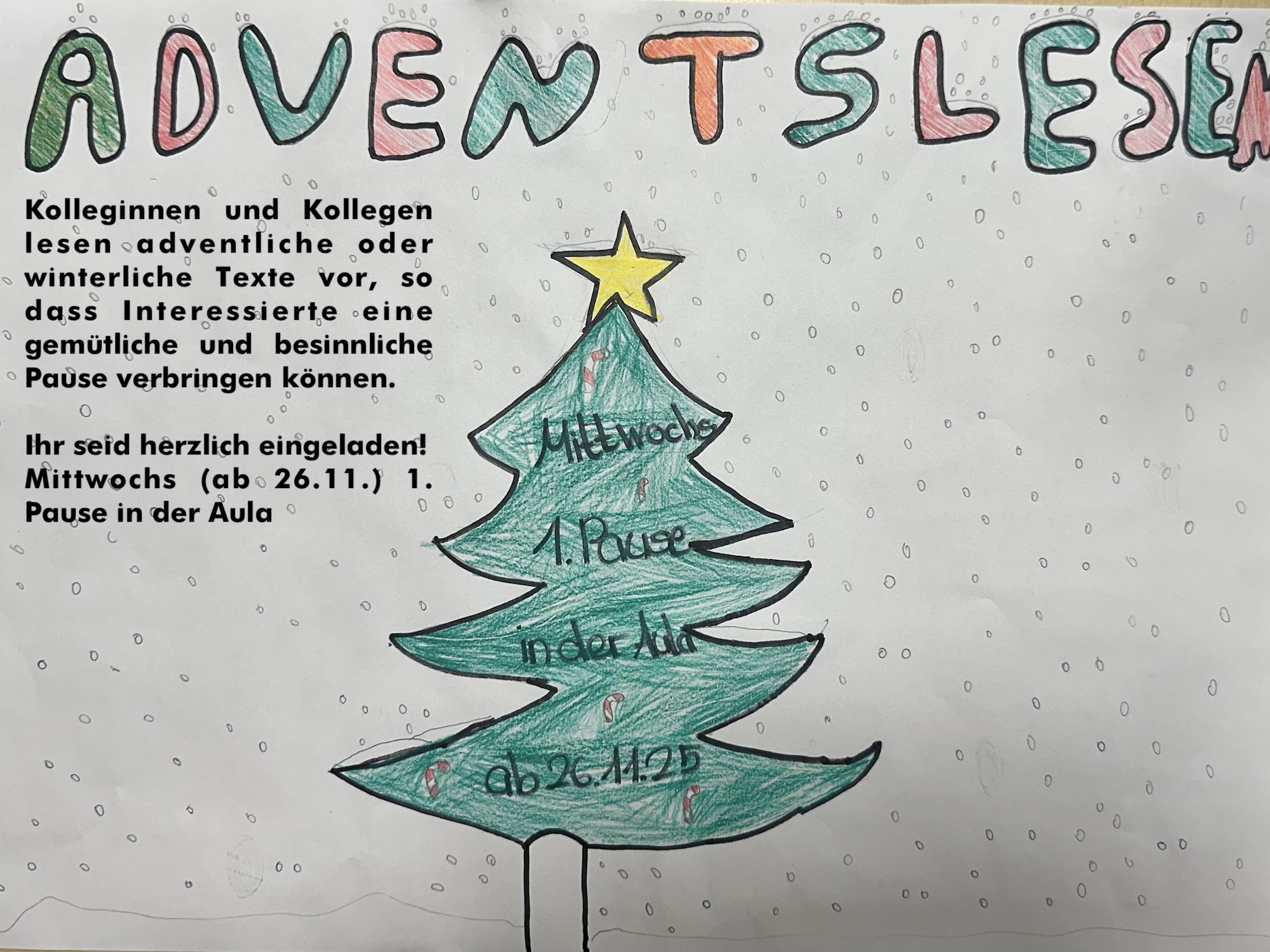 25.11. Plakat Adventslesen